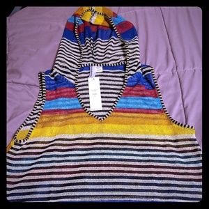 Nouveaumonde NWT Hooded swimsuit cover-up